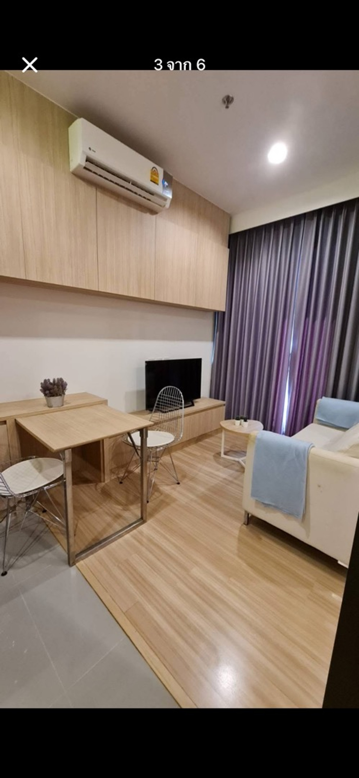 For Rent : M jatujak เอ็มจตุจักร 1ห้องนอน 1ห้องน้ำ ห้องสวย เฟอร์นิเจอร์ครบ พร้อมเข้าอยู่ – รูปที่ 3