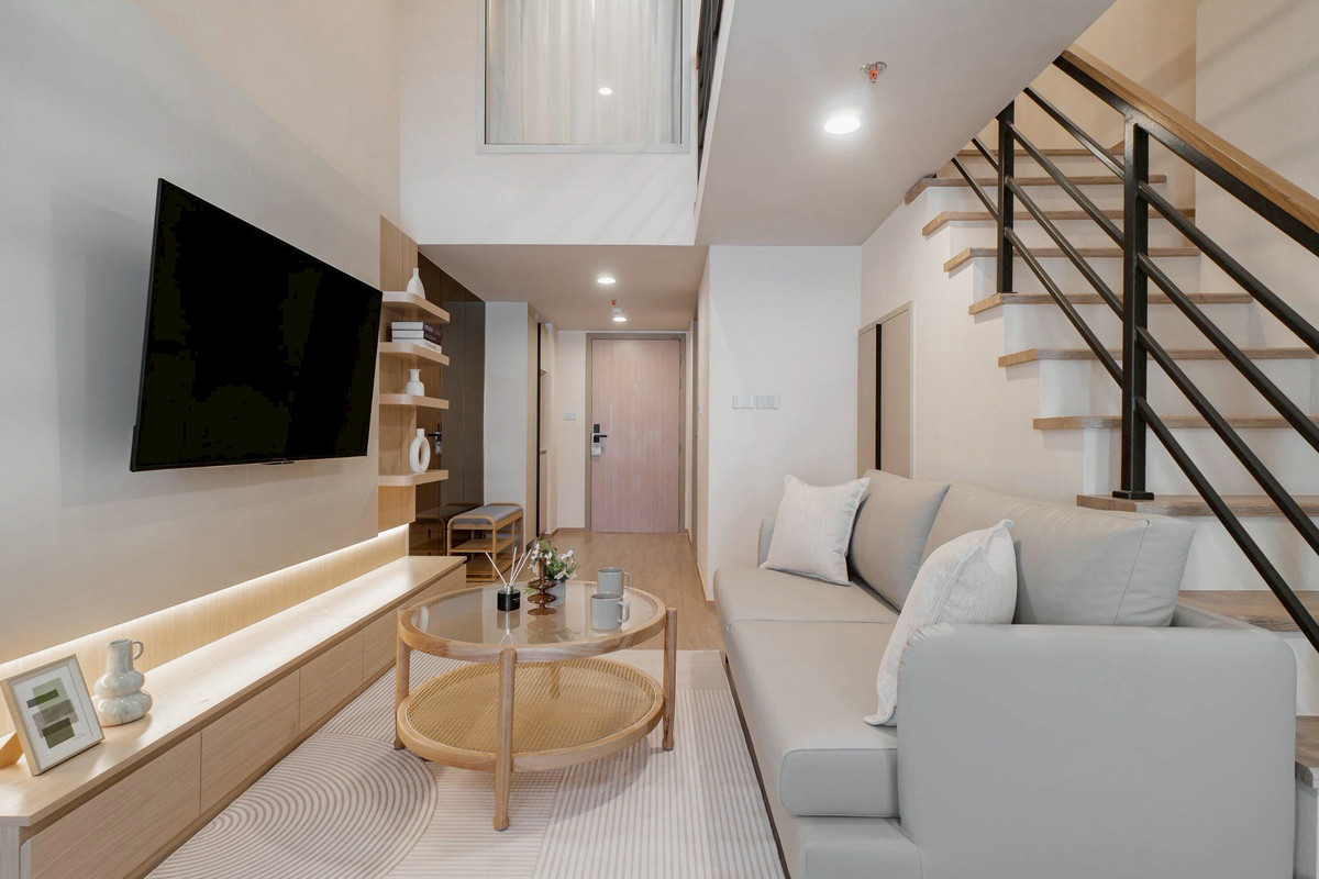 +++เช่าด่วน+++Culture Chula** Duplex 2 ห้องนอน 56 ตร.ม. แต่งครบพร้อมอยู่!!!