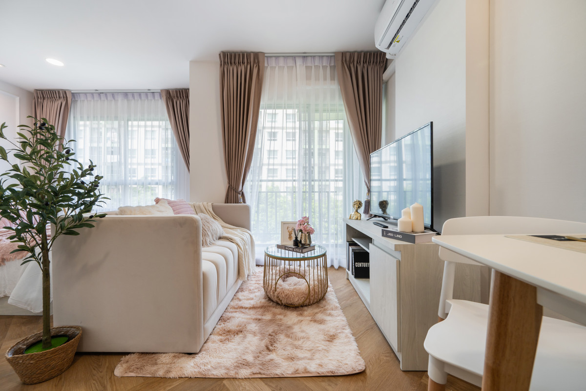 Beautiful room, fully decorated in a Cozy style | New furniture throughout the room. Ready to move in immediately! ☁️ Condo for sale Lumpini Ville Phra Nang Klao-River View ✨ Beautiful room, fully decorated in a Cozy style | New furniture throughout the room. Ready to move in immediately! ☁️ Condo for sale Lumpini Ville Phra Nang Klao-River View ✨