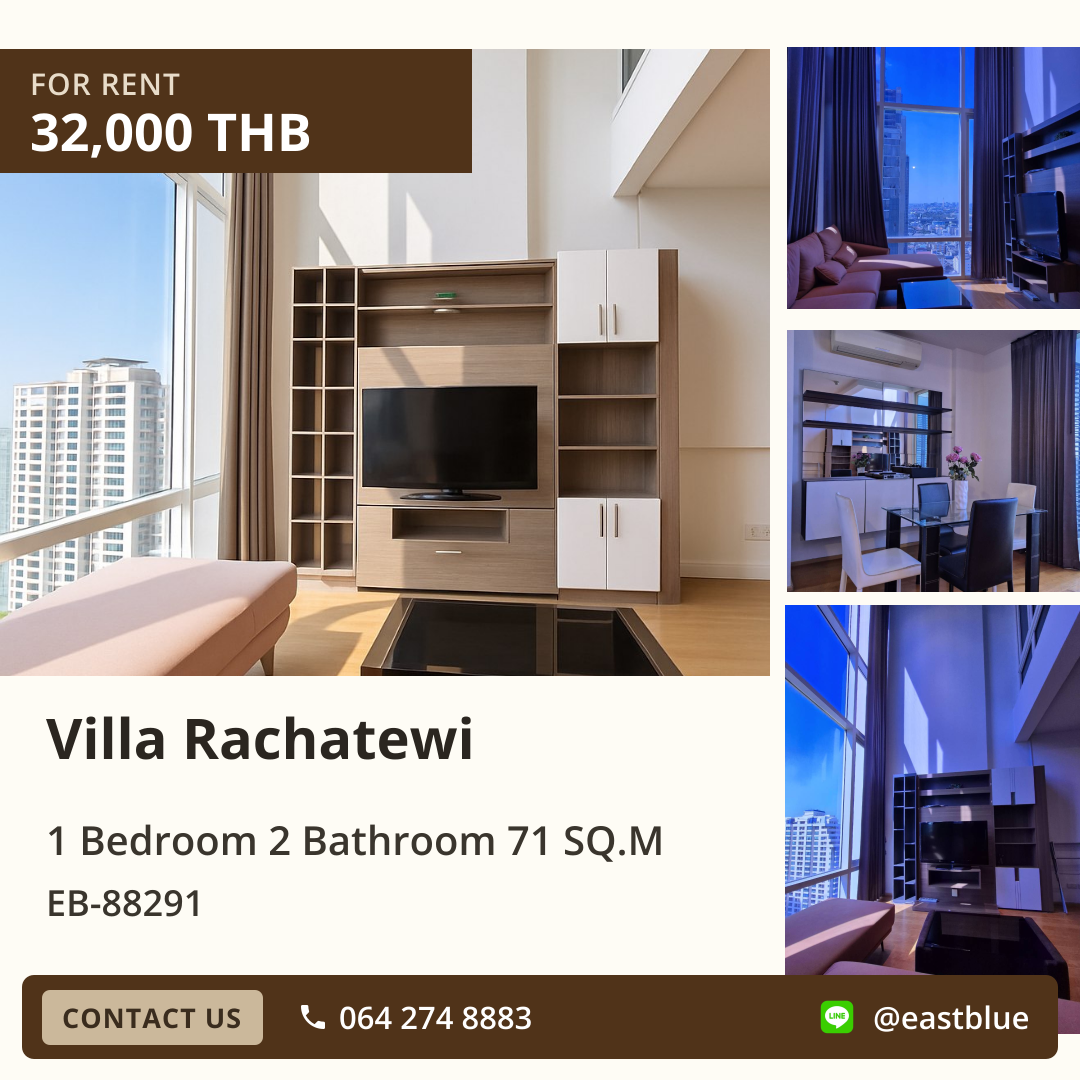 For Rent: Villa Rachatewi 1 Bed 71 sqm near BTS Ratchathewi 32,000 THB/month