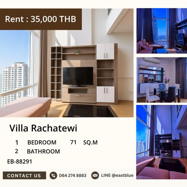 19/08/2026, เช่าคอนโด Villa Rachatewi 1 ห้องนอน ใกล้ BTS ราชเทวี เพียง 35,000 บาท/เดือน! 
ชีวิตสะดวก ใกล้รถไฟฟ้า พร้อมสระว่ายน้ำ-ฟิตเนส ครบทุกสิ่งที่คุณต้องการ! 0642748883