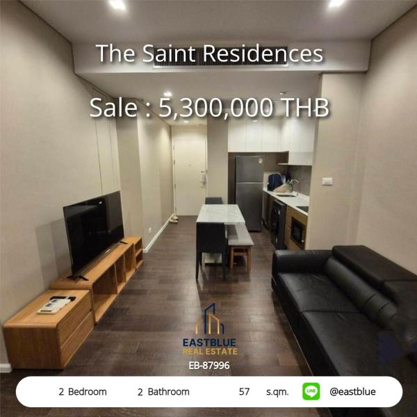 Luxury condo The Saint Residences 2 bedrooms 2 bathrooms near BTS Ha Yaek Lat Phrao
Affordable price 5.3 million good view with complete swimming pool and fitness! 0642748883