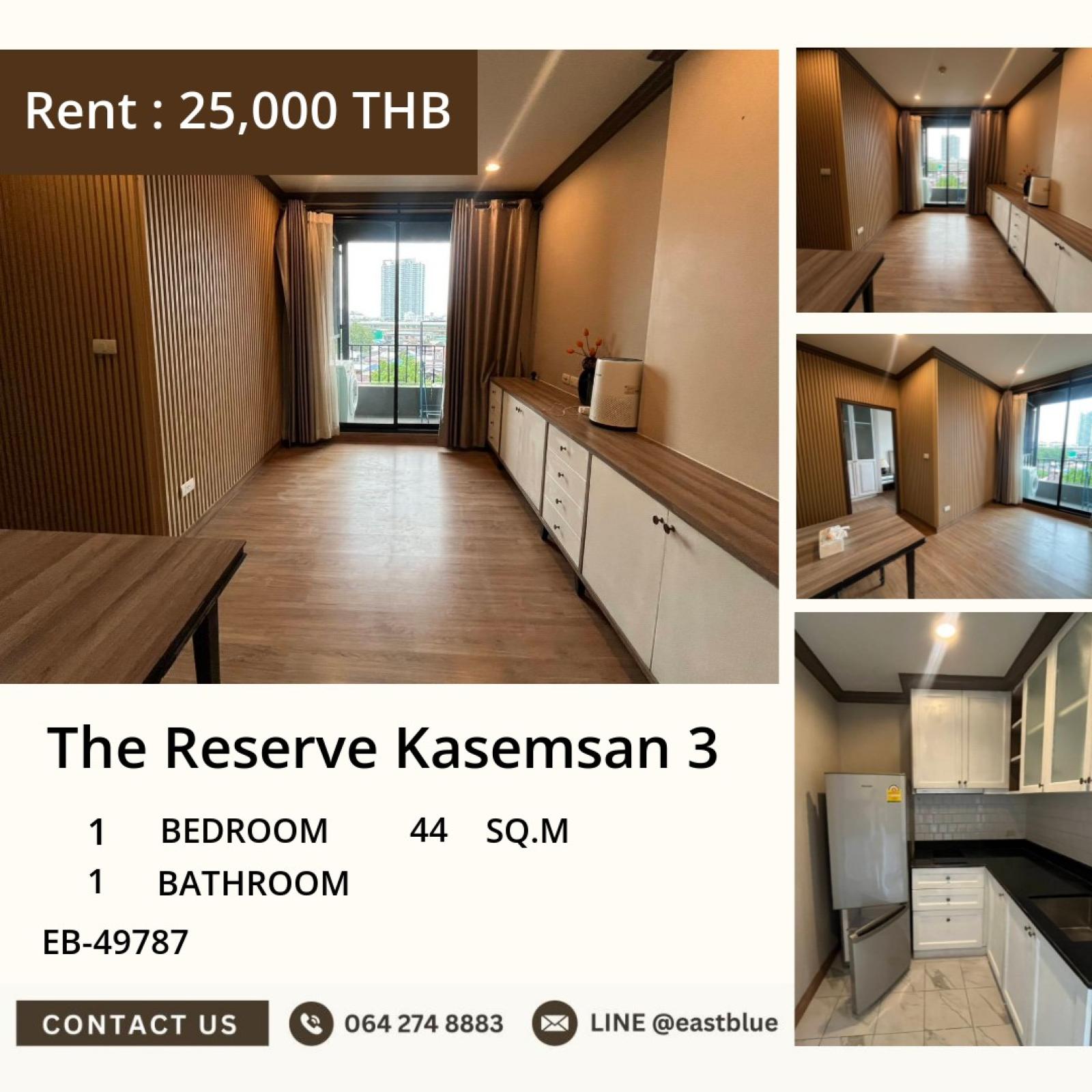 17/07/2026, 🔥 In the city center, luxurious, 1 minute to BTS National!
🏡 The Reserve Kasemsan 3 with a great value condo at 25,000/month 0642748883 17/07/2026, 🔥 In the city center, luxurious, 1 minute to BTS National!
🏡 The Reserve Kasemsan 3 with a great value condo at 25,000/month 0642748883