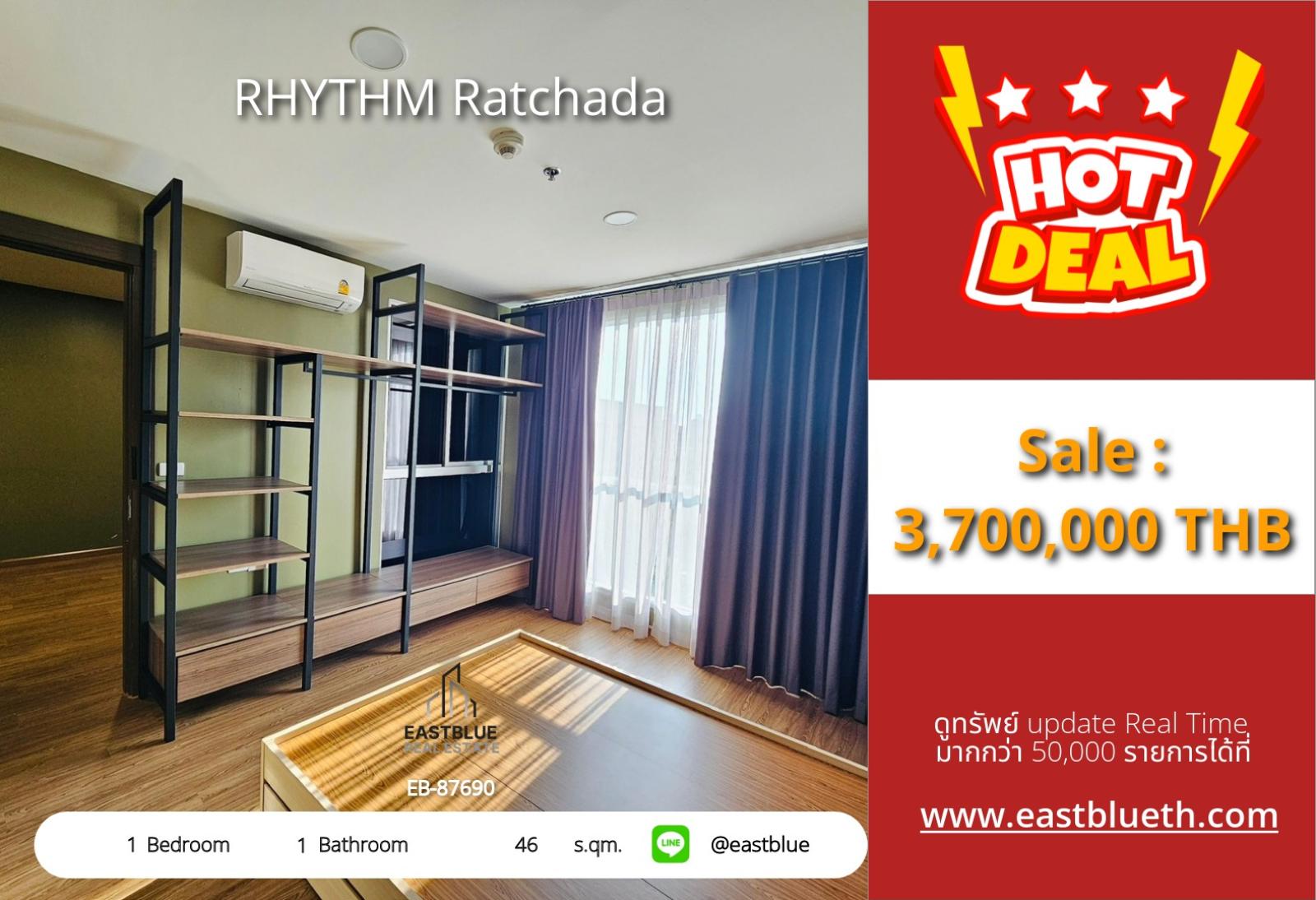 19/08/2026, รวมค่าโอน🏢 Stunning 1-Bed Condo at RHYTHM Ratchada! 💫 0642748883 19/08/2026, รวมค่าโอน🏢 Stunning 1-Bed Condo at RHYTHM Ratchada! 💫 0642748883