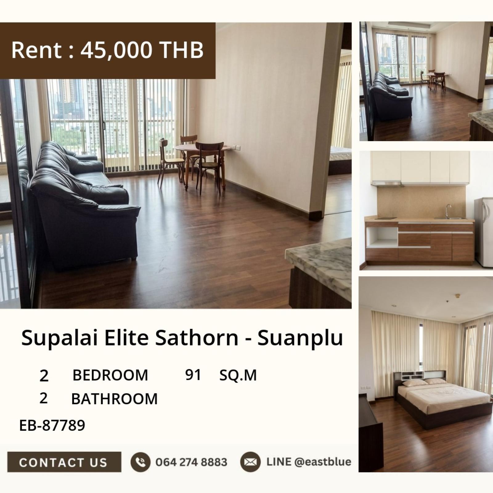 19/08/2026, 🏢 Luxurious Sathorn Escape: 2-Bed Condo with Unbeatable Facilities! 🏞️ 0642748883