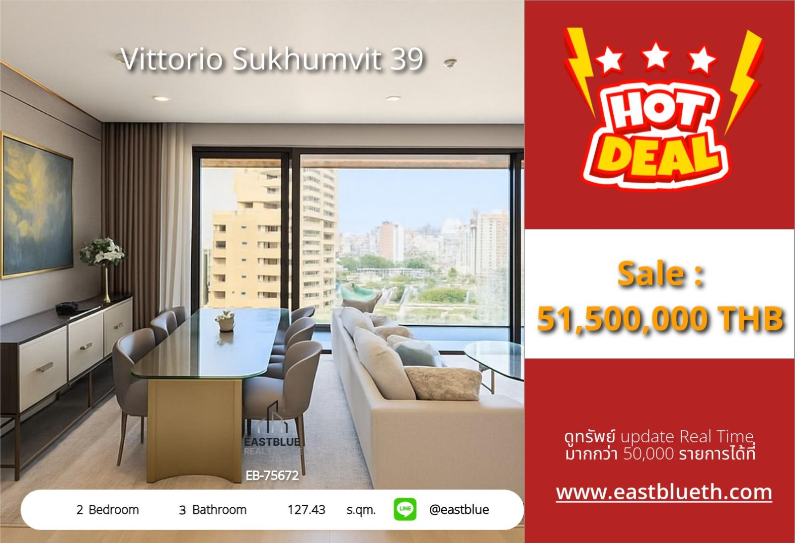 02/10/2026, For Sale Vittorio Sukhumvit 39 2-Bed 127 sqm near BTS Phrom Phong 51.5M THB 👑 0642748883 02/10/2026, For Sale Vittorio Sukhumvit 39 2-Bed 127 sqm near BTS Phrom Phong 51.5M THB 👑 0642748883