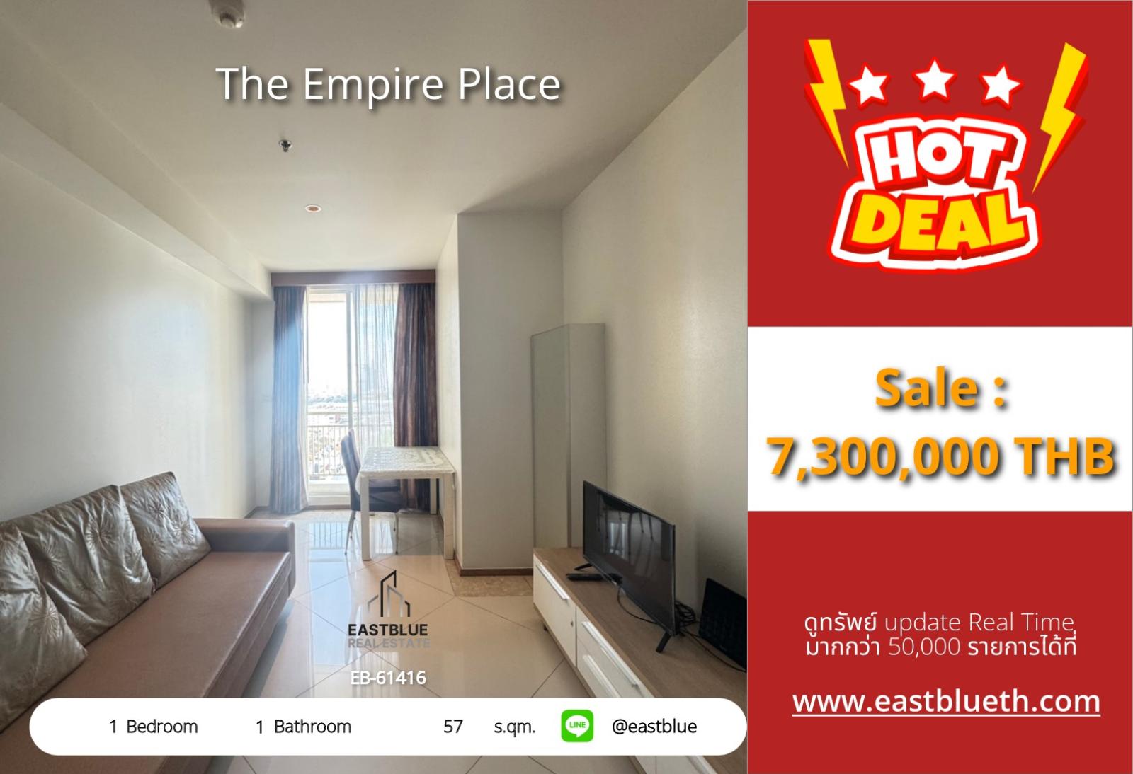 02/10/2026, For Sale The Empire Place 1-Bed 57 sqm Sathorn near BTS Chong Nonsi THB 7,390,000 🏙️ 0642748883