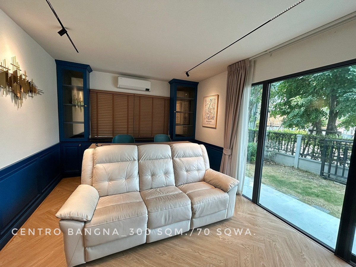 🎉🎉ให้เช่า บ้านเดี่ยว Centro บางนา อยู่หน้าสวน หน้า Clubhouse ใกล้ห้าง IKEA Mega bangna , โรงเรียนนานาชาติ , ทางด่วน – รูปที่ 3