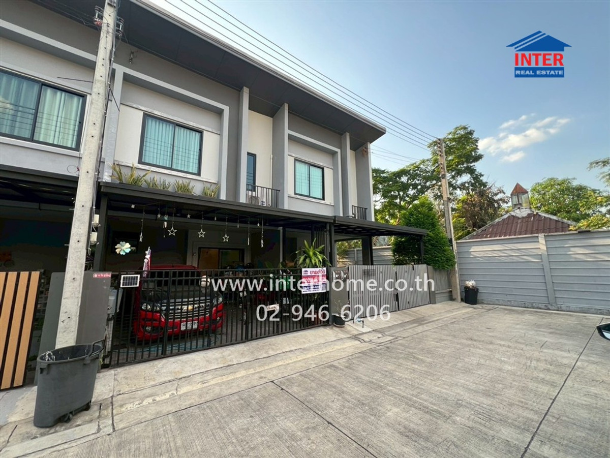 Townhouse, 2 floors, 20.1 sq m, Britannia Village. Ring Road - Hathairat Soi Hathairat 55 Hathairat Road, Lam Luk Ka Road, Lam Luk Ka, Pathum Thani