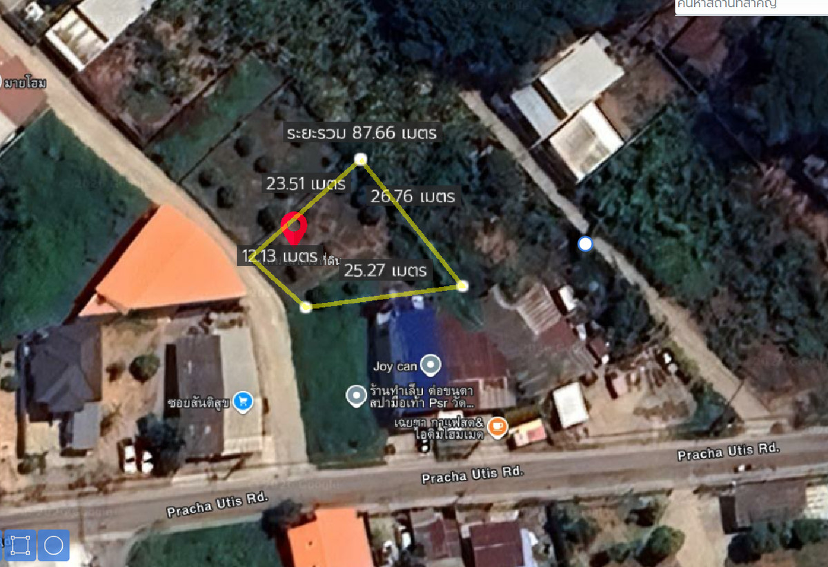 ขายที่ดินในเมืองพิษณุโลก 108 ตร.วา บนถนนประชาอุทิศ