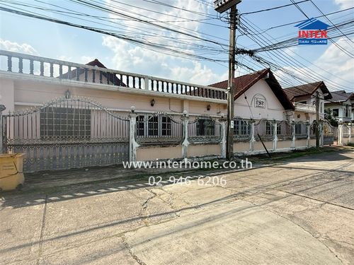 2-story detached house, 171 sq m, Fueang Fa Happyland Village. Soi Lat Phrao 101 Happyland Road Lat Phrao-Nawamin Road, Bang Kapi District, Bangkok