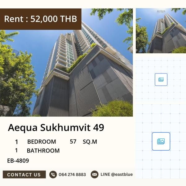 17/07/2026, Luxury 1-Bed Condo for Rent at Aequa Sukhumvit 49 – Prime Phrom Phong Location!
Spacious 57 sqm with Pool, Gym & 24H Security – Only 52,000 THB/month! 0642748883