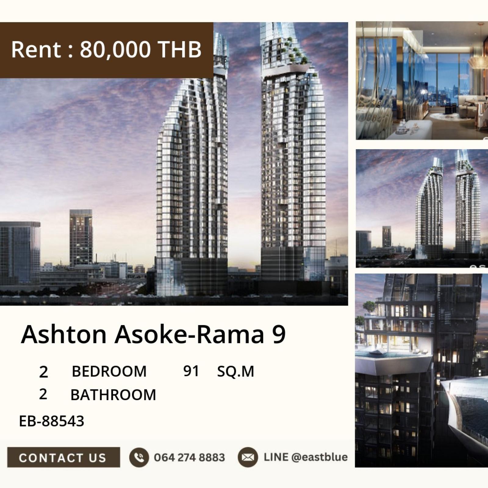 17/07/2026, Rent a condo at Ashton Asoke-Rama 9, 2 bedrooms, 91 sq.m., in the city center, near BTS/MRT Rama 9
Starting at just 80,000 Baht/month with complete facilities! 0642748883 17/07/2026, Rent a condo at Ashton Asoke-Rama 9, 2 bedrooms, 91 sq.m., in the city center, near BTS/MRT Rama 9
Starting at just 80,000 Baht/month with complete facilities! 0642748883