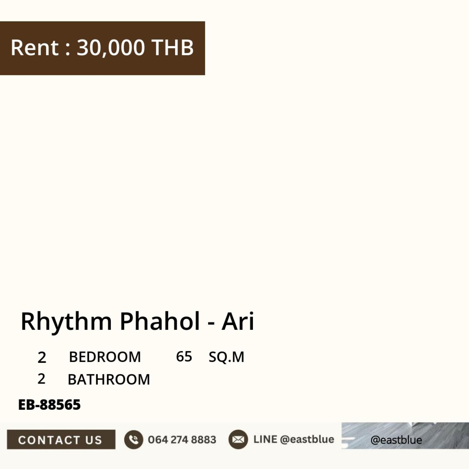 17/07/2026, Rent a Rhythm Phahol-Ari condo, 2 bedrooms, 65 sqm. Near BTS/MRT for only 30,000 baht!
Fully equipped with amenities, perfectly suited for city living! 0642748883 17/07/2026, Rent a Rhythm Phahol-Ari condo, 2 bedrooms, 65 sqm. Near BTS/MRT for only 30,000 baht!
Fully equipped with amenities, perfectly suited for city living! 0642748883