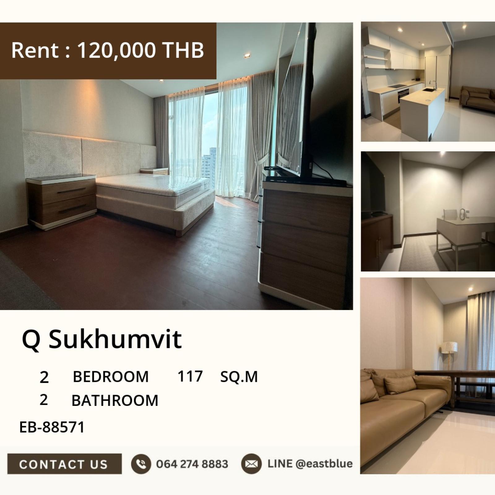 17/07/2026, 🔥 For rent! Luxury condo in Sukhumvit Q Sukhumvit 2 bedrooms, city view
🌟 Area 117 sqm, near Nana BTS, only 120,000 THB/month 0642748883 17/07/2026, 🔥 For rent! Luxury condo in Sukhumvit Q Sukhumvit 2 bedrooms, city view
🌟 Area 117 sqm, near Nana BTS, only 120,000 THB/month 0642748883