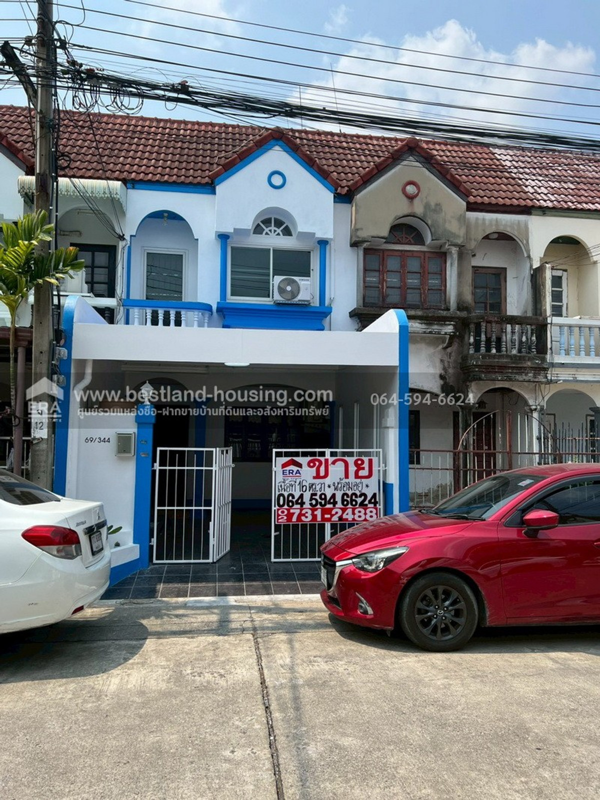 Townhouse for sale, 2 floors, 16 square wah, Chatklao Village, Soi Nawamin 153, Bang Kapi, renovated, ready to move in.
