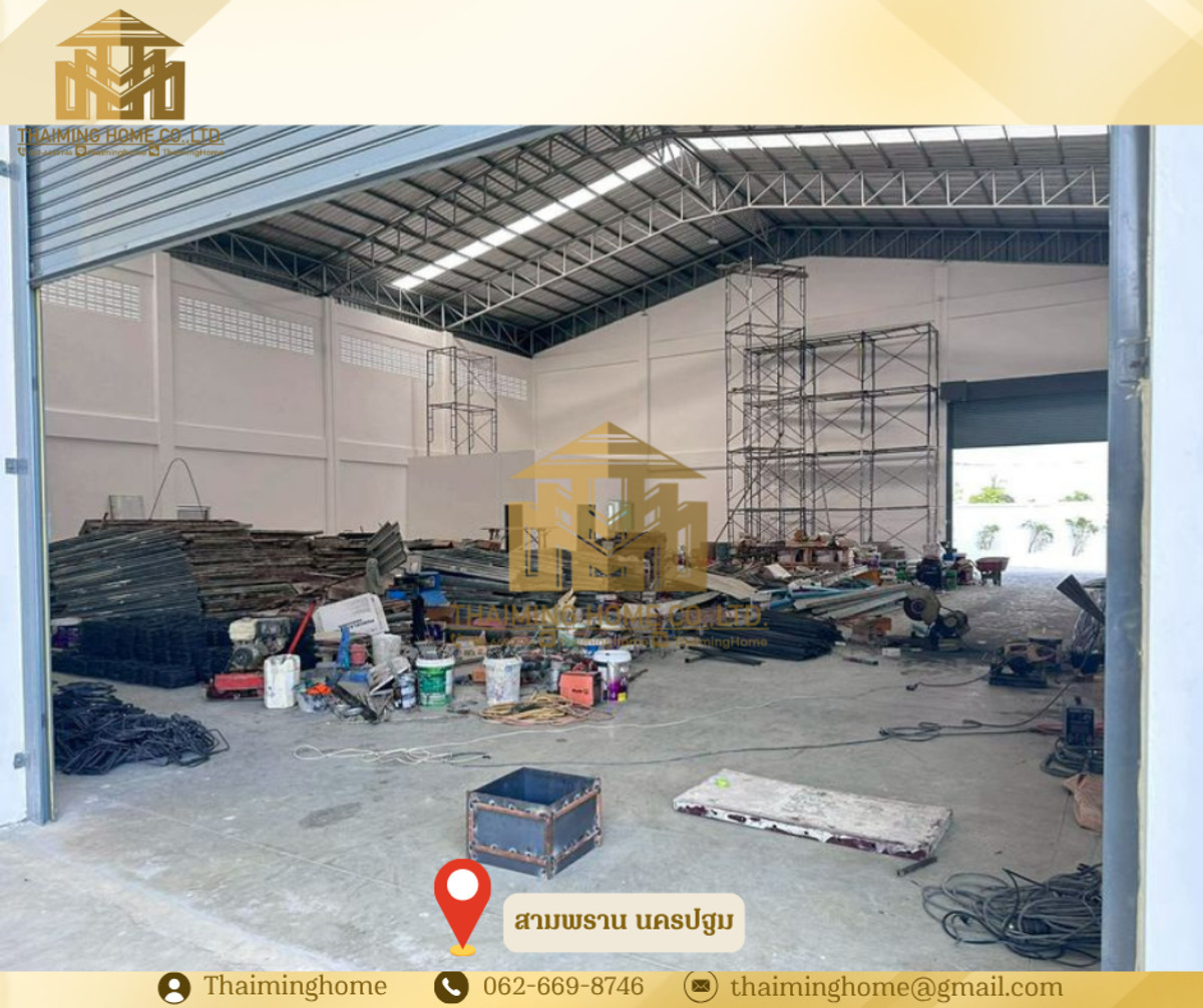 ให้เช่า โกดัง พร้อมตึกออฟฟิศ 3ชั้น 1ไร่ 3งาน 68ตรว สามพราน นครปฐม (TW8-13626) – รูปที่ 3