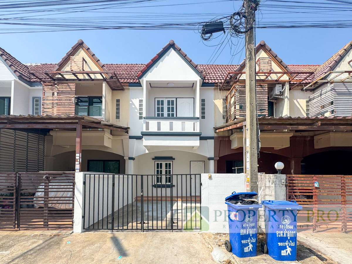 ขาย บ้าน Master Home ลำลูกกา คลอง 7 ทาวน์โฮม 2 ชั้น 2 นอน 2 น้ำ ขนาด 16 ตรว 100 ตรม รีโนเวทใหม่ ใกล้ รังสิต-นครนายก วงแหวนกาญจนาฯ นิมิตใหม่ : KT26S-007