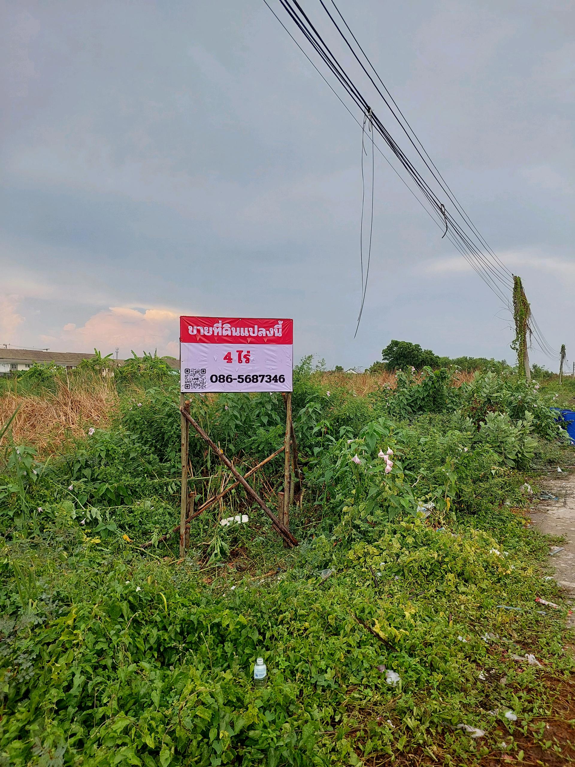 Empty land for sale, 10 title deeds, totaling 4 rai, along Khlong 3, Lam Luk Ka, title deed ready to transfer ownership. – รูปที่ 3