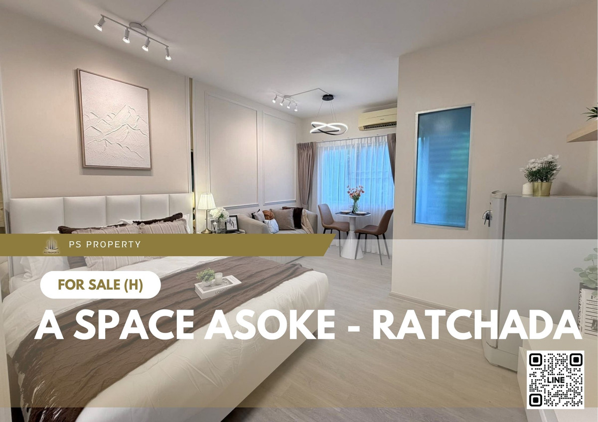Urgent Sale 🔥 A Space Asoke - Ratchada 🔥 Beautifully decorated and fully furnished. Near MRT Rama 9. Urgent Sale 🔥 A Space Asoke - Ratchada 🔥 Beautifully decorated and fully furnished. Near MRT Rama 9.