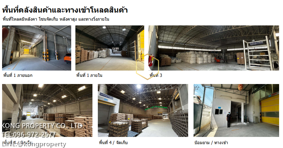 Warehouse for rent, purple area, Suan Luang, Krathum Baen, Samut Sakhon, complete security system – รูปที่ 3