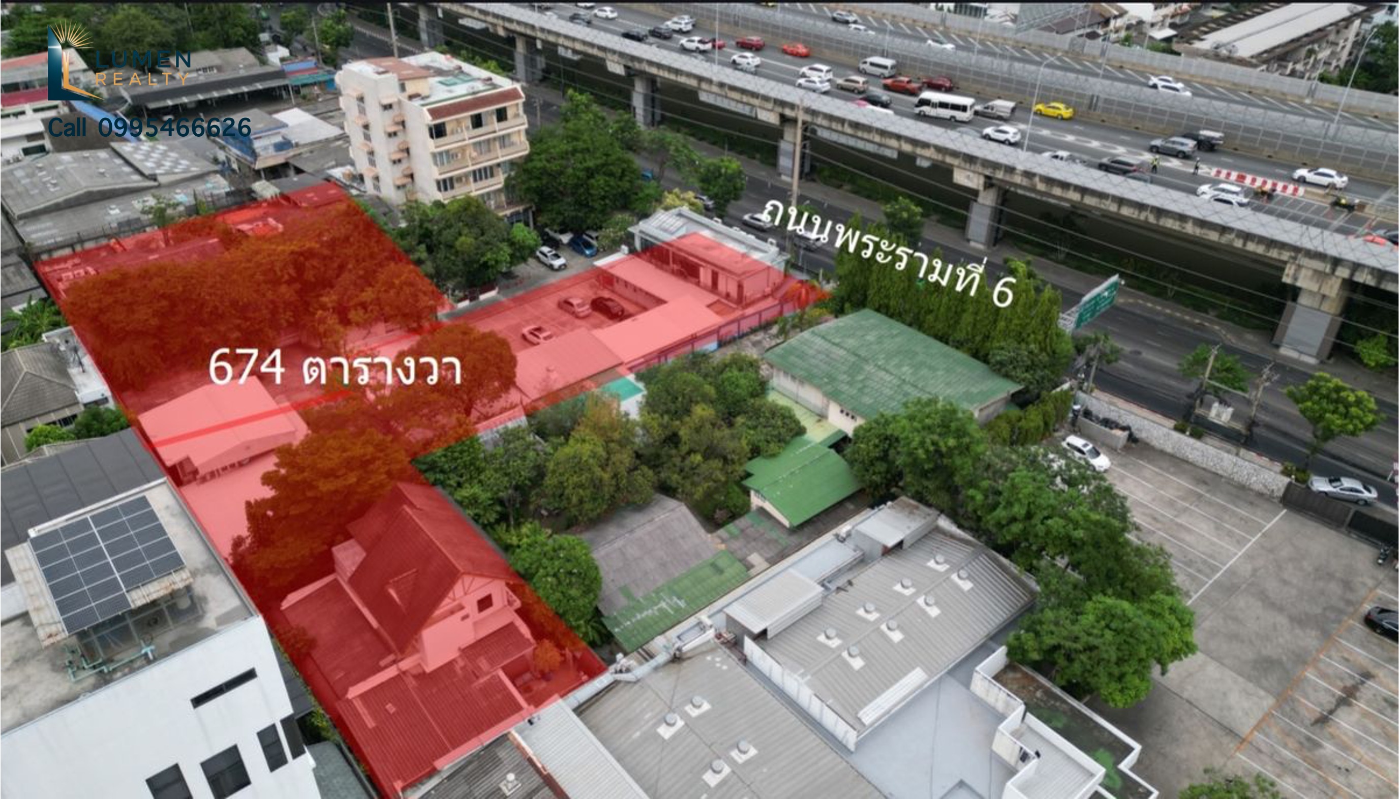 [ขาย] ที่ดินทำเลทองติดถนนใหญ่พระรามที่ 6 ✨ ขนาด 674 ตร.ว. ใกล้ทางขึ้นลงทางด่วนและ รพ.วิชัยยุทธ – รูปที่ 2