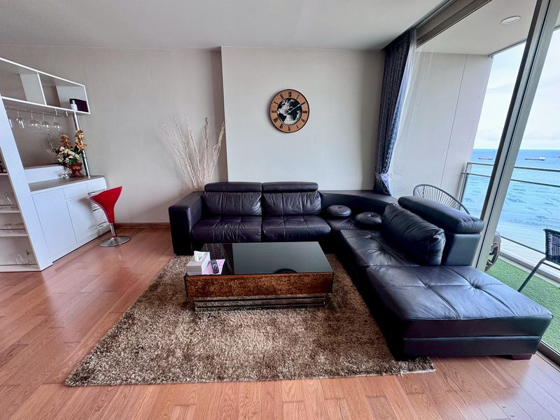 ให้เช่าคอนโดติดทะเล Marina Bayfront ศรีราชา ห้องมุม 2 นอน วิวทะเลเต็มๆ ใกล้ Central – รูปที่ 3