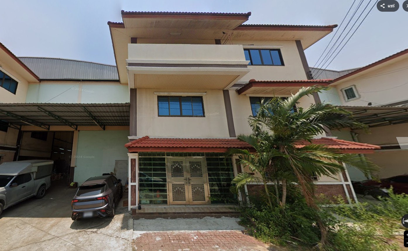 PZ1162 3-story office building for sale with warehouse, area 154 sq m, usable area 400 sq m, Soi Yu Charoen 1, only 2.5 km from Rama 2 Road, Khok Krabue Subdistrict, Mueang District, Samut Sakhon Province. – รูปที่ 2