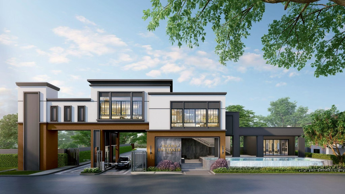 ขายบ้านเดี่ยวหรู_ติดถนนสุขุมวิท  ใจกลางเมืองระยอง_ตรงข้ามโรงเรียนอัสสัมชัญ  GRAND BRITANIA RAYONG – รูปที่ 2