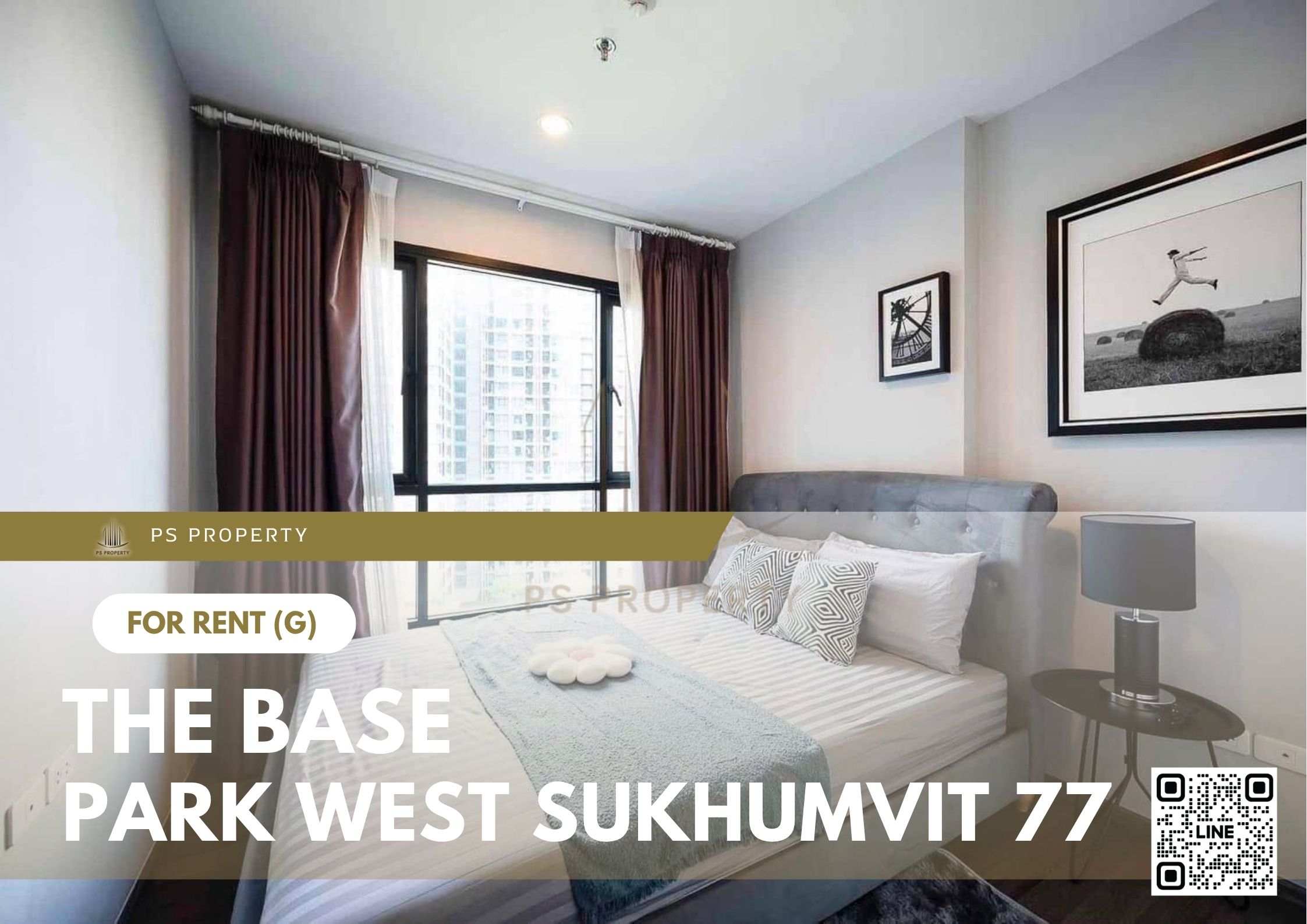 For Rent 🔥 The Base Park West Sukhumvit 77 🔥 Fully furnished and equipped with appliances. Near BTS On Nut.