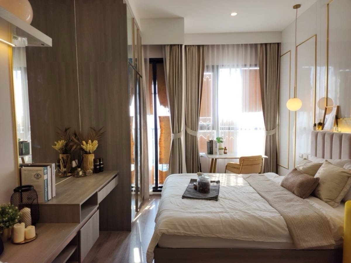 🌆 River curve view, 40th floor, beautiful view from the actual balcony, fully furnished room, ready to move in – Knightbridge Onnut ✨