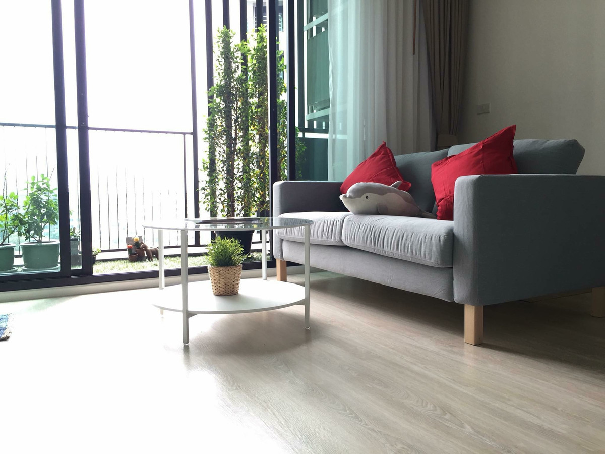 ให้เช่า/ขาย Quinn Condo 1bed 45ตรม. ทิศใต้ ห้องมุม เงียบสงบ วิวสระสวย(ทางยาว) ตึกA ชั้น8 รับเอเจนท์ – รูปที่ 3