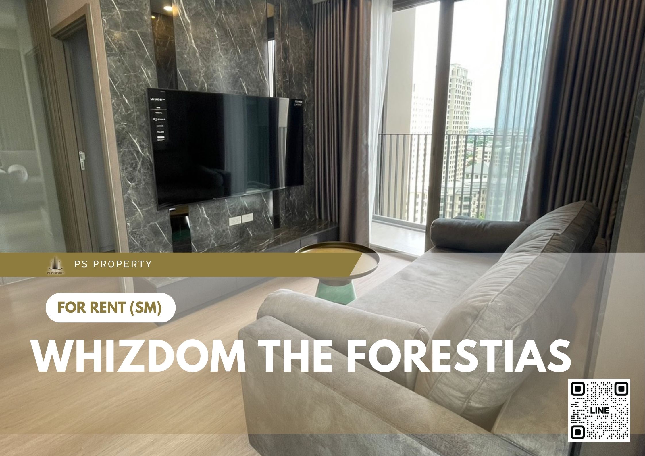 ให้เช่า ✨ Whizdom The Forestias ✨ 2 ห้องนอน 2 ห้องน้ำ เฟอร์นิเจอร์ และ เครื่องใช้ไฟฟ้าครบ 