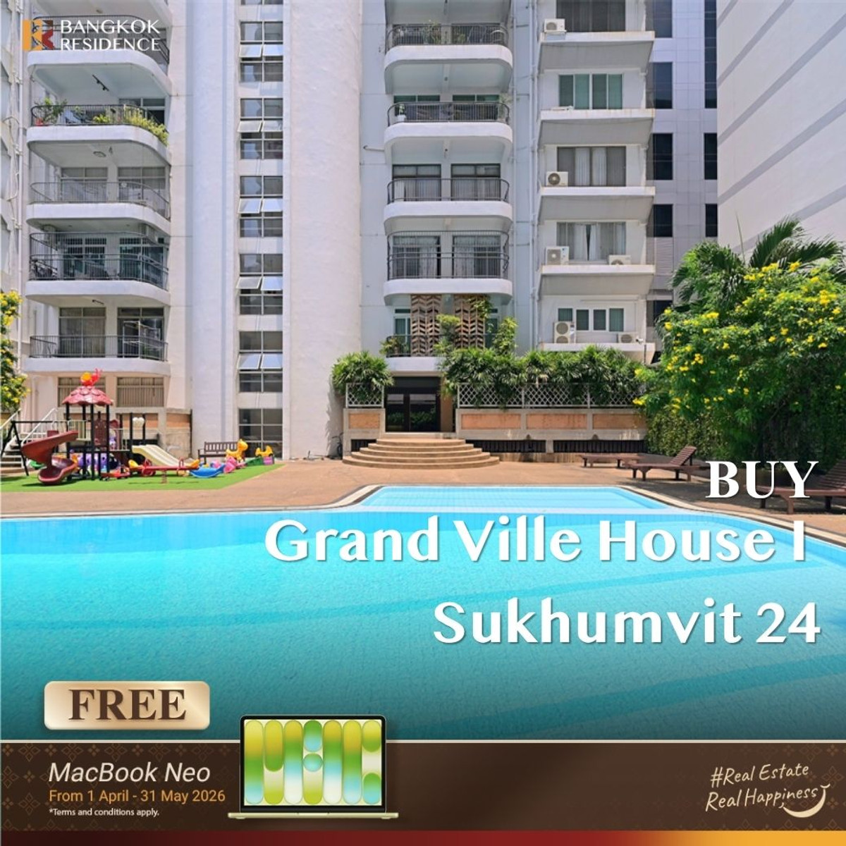 ❤️‍🔥 ขายด่วน! Grand Ville House 1 สุขุมวิท 24 ห้องใหญ่สุดคุ้ม ใกล้ BTS พร้อมพงษ์ เพียง 24 ล้านบาท 