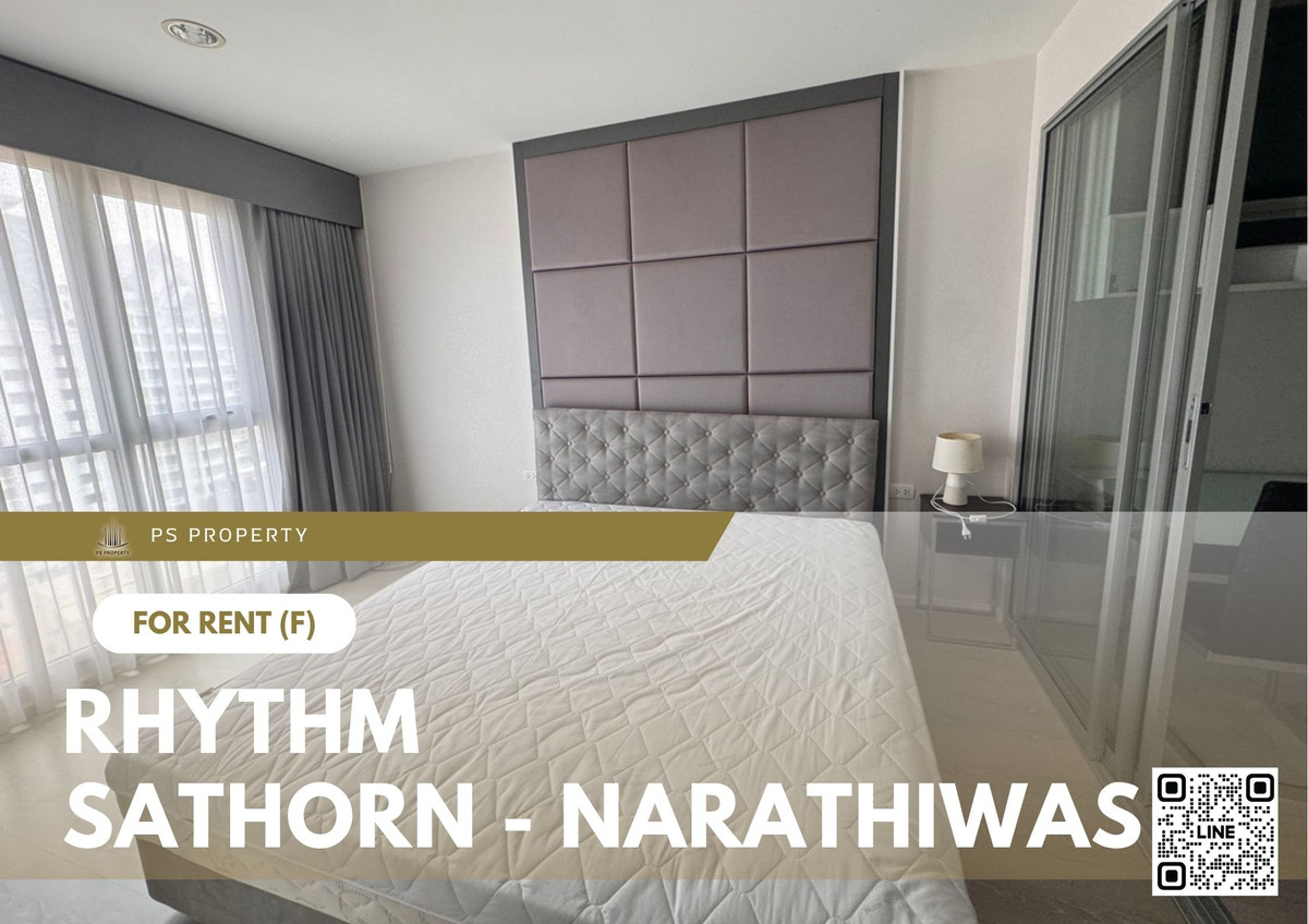 ให้เช่า 📍 Rhythm Sathorn - Narathiwas 📍 เฟอร์นิเจอร์ และ เครื่องใช้ไฟฟ้าครบ ใกล้ BTS ช่องนนทรี