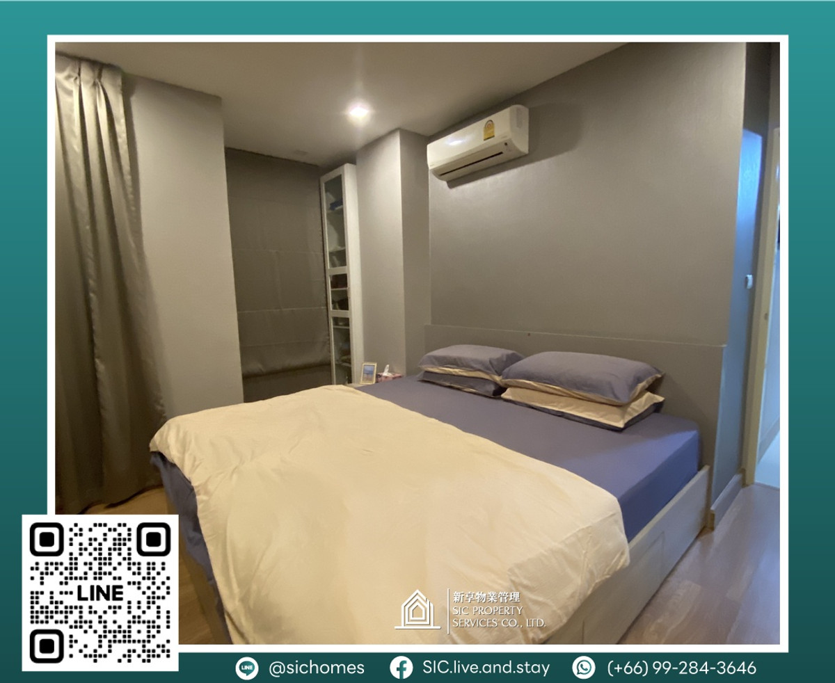 For rent&sale✨Tree Condo Sukhumvit 50 ✨ 2 bedrooms, size 52 sq m, has a work zone, near BTS On Nut and amenities🚅🥰