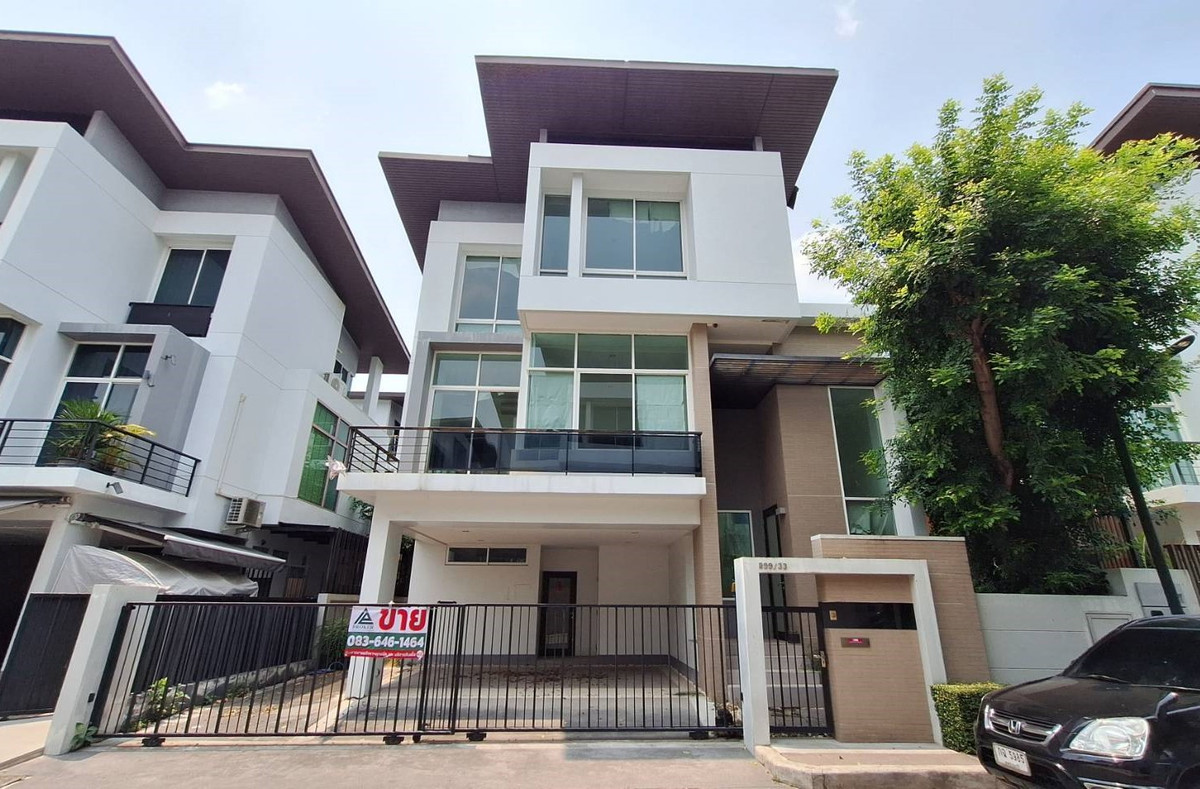 Hot Price! Best Deal in the Project – Rare Opportunity 3-storey single house on 50.7 sq.wah at Nirvana BEYOND Rama 9