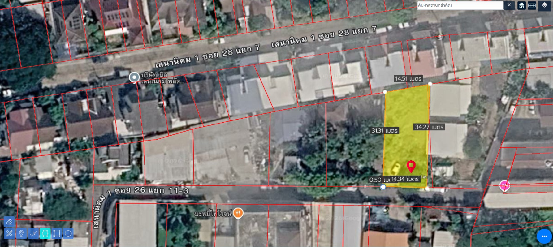 Land 113 sq m. Senanikom 1, Soi 26, Intersection 11-3, good location, doesnt get any cheaper than this. Land 113 sq m. Senanikom 1, Soi 26, Intersection 11-3, good location, doesnt get any cheaper than this.