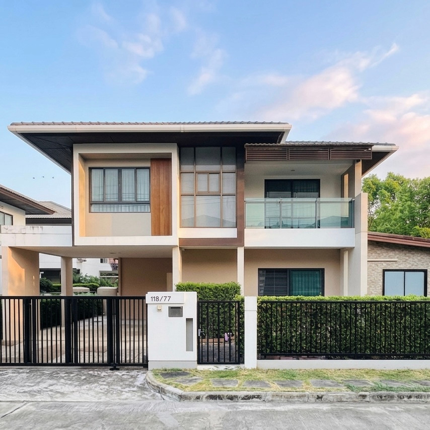 An opportunity not to be missed, detached house on the corner of Burasiri, Phahon Yothin-Saimai. Cheapest in the project An opportunity not to be missed, detached house on the corner of Burasiri, Phahon Yothin-Saimai. Cheapest in the project