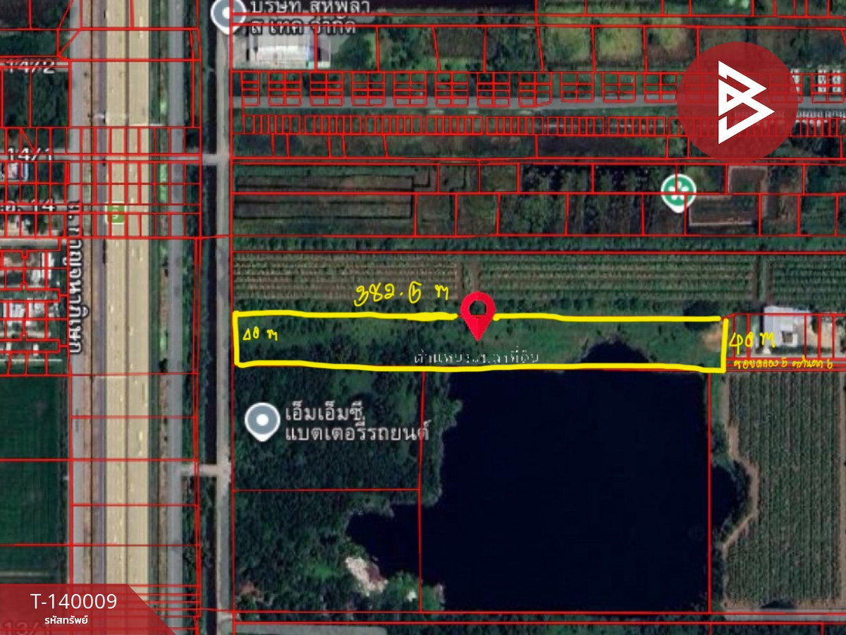 Land for sale, area 10 rai 63 sq m, Khlong 5, next to Kanchanaphisek Road, Pathum Thani. – รูปที่ 3