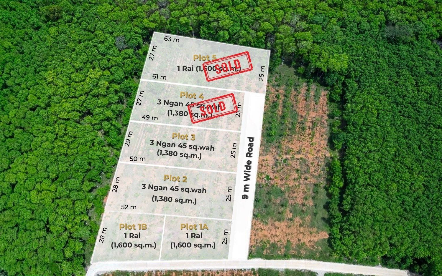 Land for Sale Near Klong Root (Clear Water Canal) Krabi, กระบี่