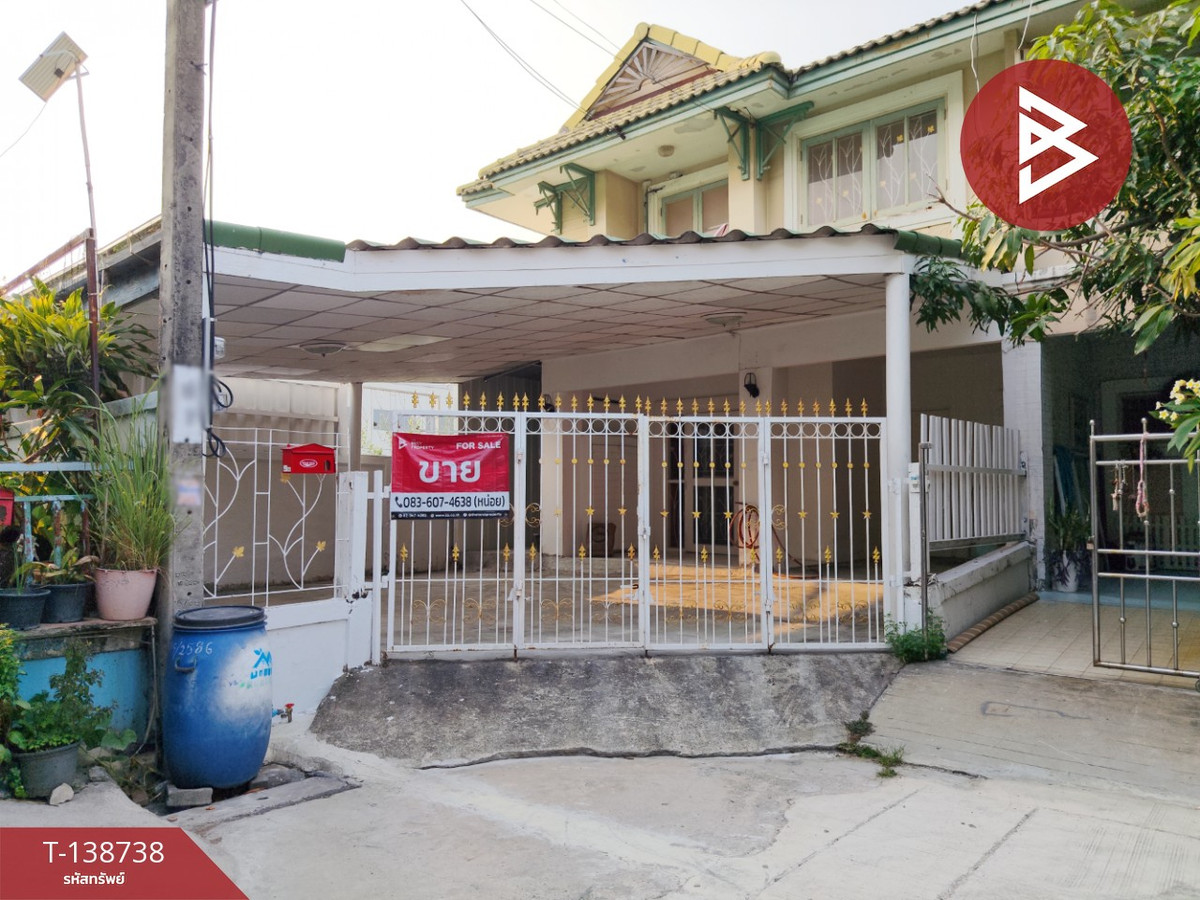 Townhouse for sale Pruksa Village 15, Bang Phli-Tamru, Samut Prakan, ready to move in.