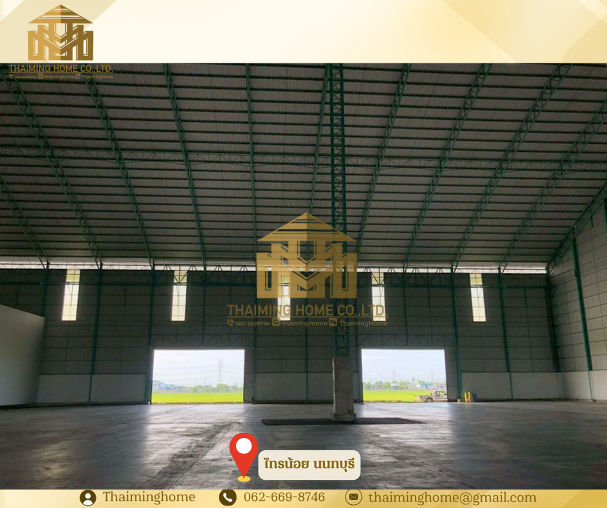 คลังสินค้าให้เช่า สร้างใหม่ อากาศถ่ายเท ได้มาตรฐาน ไทรน้อย นนทบุรี 8,000ตรม (TW8-12226) – รูปที่ 3