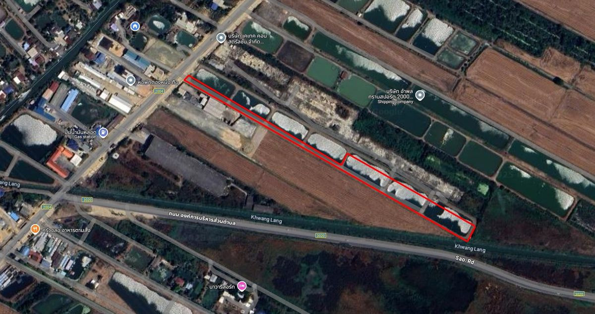 Land for sale in industrial area Travel in and out of Bangna Trat, Lat Krabang, Suvarnabhumi. – รูปที่ 2