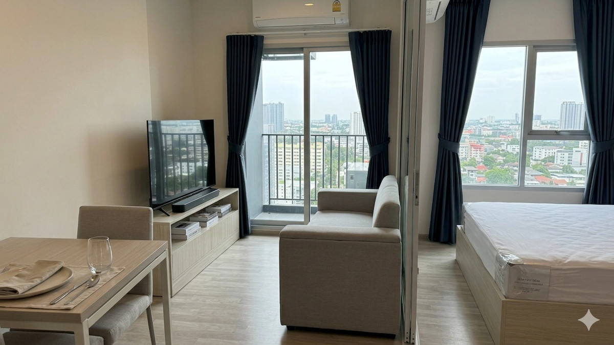   ให้เช่า ✨Niche Mono Ramkhamhaeng ✨ 1 ห้องนอน 28 ตร.ม  12,800 ห้องใหม่ เฟอร์นิเจอร์ครบ 💖RentNex By SENA💖 – รูปที่ 2