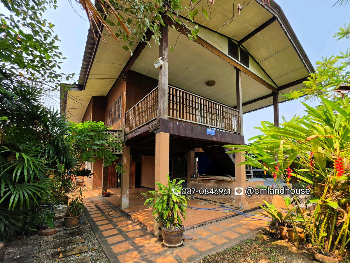 Baan Suan Saraphi, 190 sq m., near the 3rd ring road. Near Mae Hia intersection, 6 km. Suitable for building a house, garden house, restaurant, coffee shop, chic cafe. – รูปที่ 2