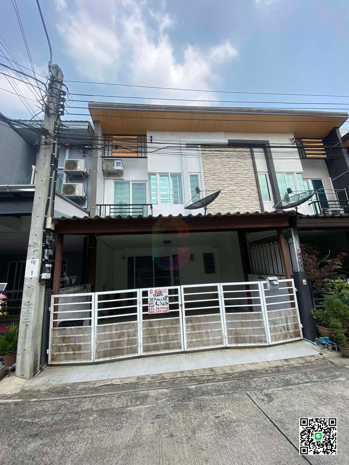 Vy Th2, Gusto Charan-Pinklao Village, 20.70 sq m, 132 sq m, 4 bedrooms, 4 air conditioners.