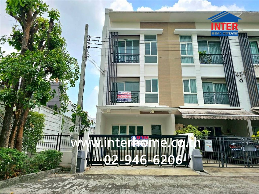 ทาวน์เฮ้าส์ 3 ชั้น 28.5 ตร.ว. หมู่บ้านบ้านกลางเมือง พระราม9 - มอเตอร์เวย์ ติดถนนมอเตอร์เวย์ ใกล้รถไฟฟ้าสายสีเหลือง สถานีหัวหมาก ถนนพระราม9 เขตสวนหลวง กรุงเทพมหานคร – รูปที่ 2