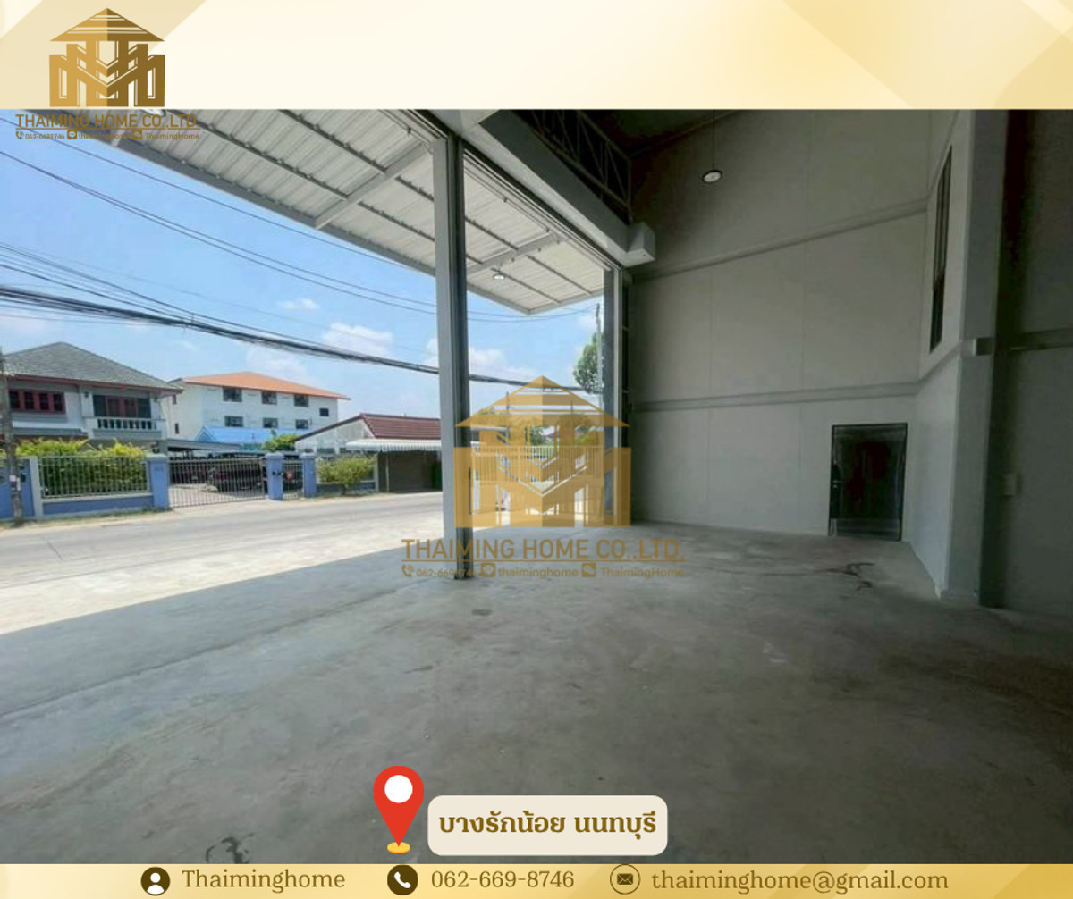 ขาย/ให้เช่า บ้าน+ออฟฟิส+โกดังครบจบในหลังเดียว สไตล์ Modern เรียบหรู ที่จอดกว้าง พื้นที่กว่า600 ตร.ม. บนที่ดิน 112ตร.วา ห่างจากรถไฟฟ้า 2กม. ติดถนนรัตนาธิเบศร์ ใกล้ราชพฤกษ์ ใกล้ห้าง ใกล้รพ. – รูปที่ 3
