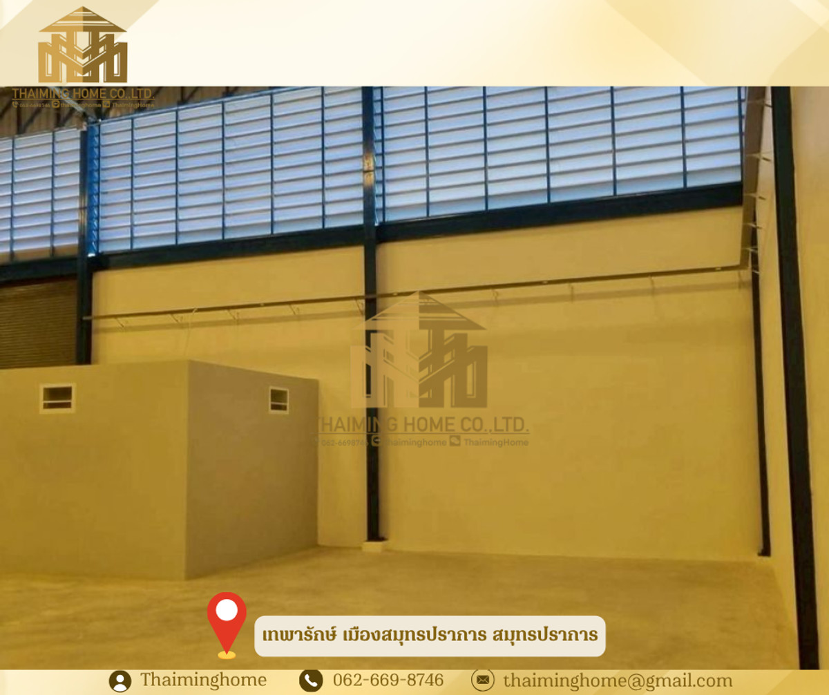 Warehouse with office for rent, size 61 sq m, Theparak, Samut Prakan. – รูปที่ 3